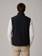 Men’s Gilet Jacket with Zip Closure and Stand Collar