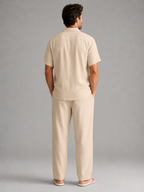 Men’s Short Sleeve Shirt and Trousers Set