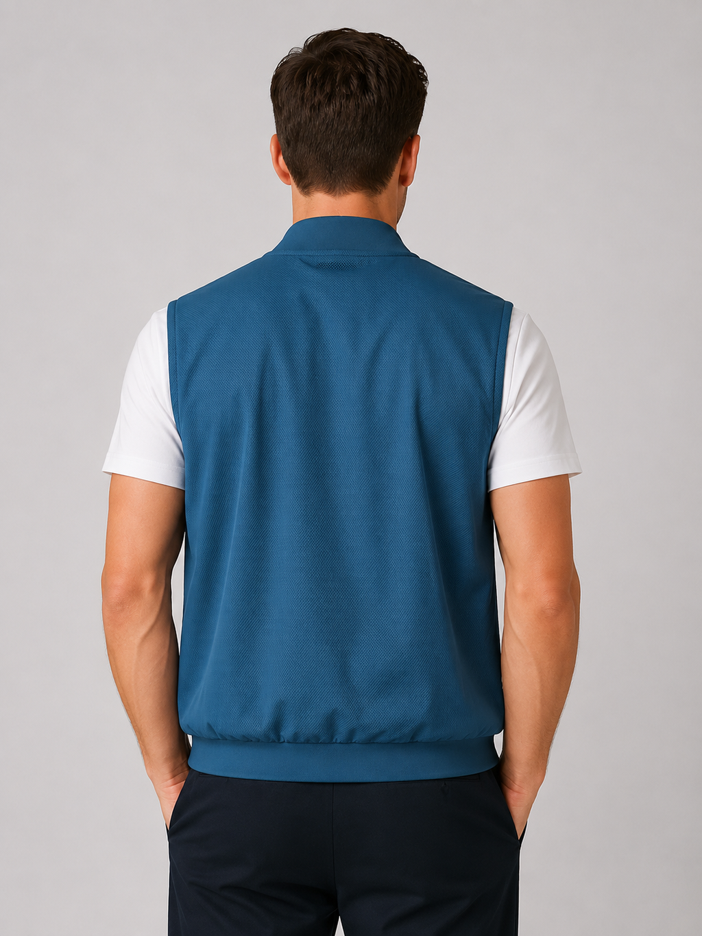 Men’s Sleeveless Zip Gilet Jacket