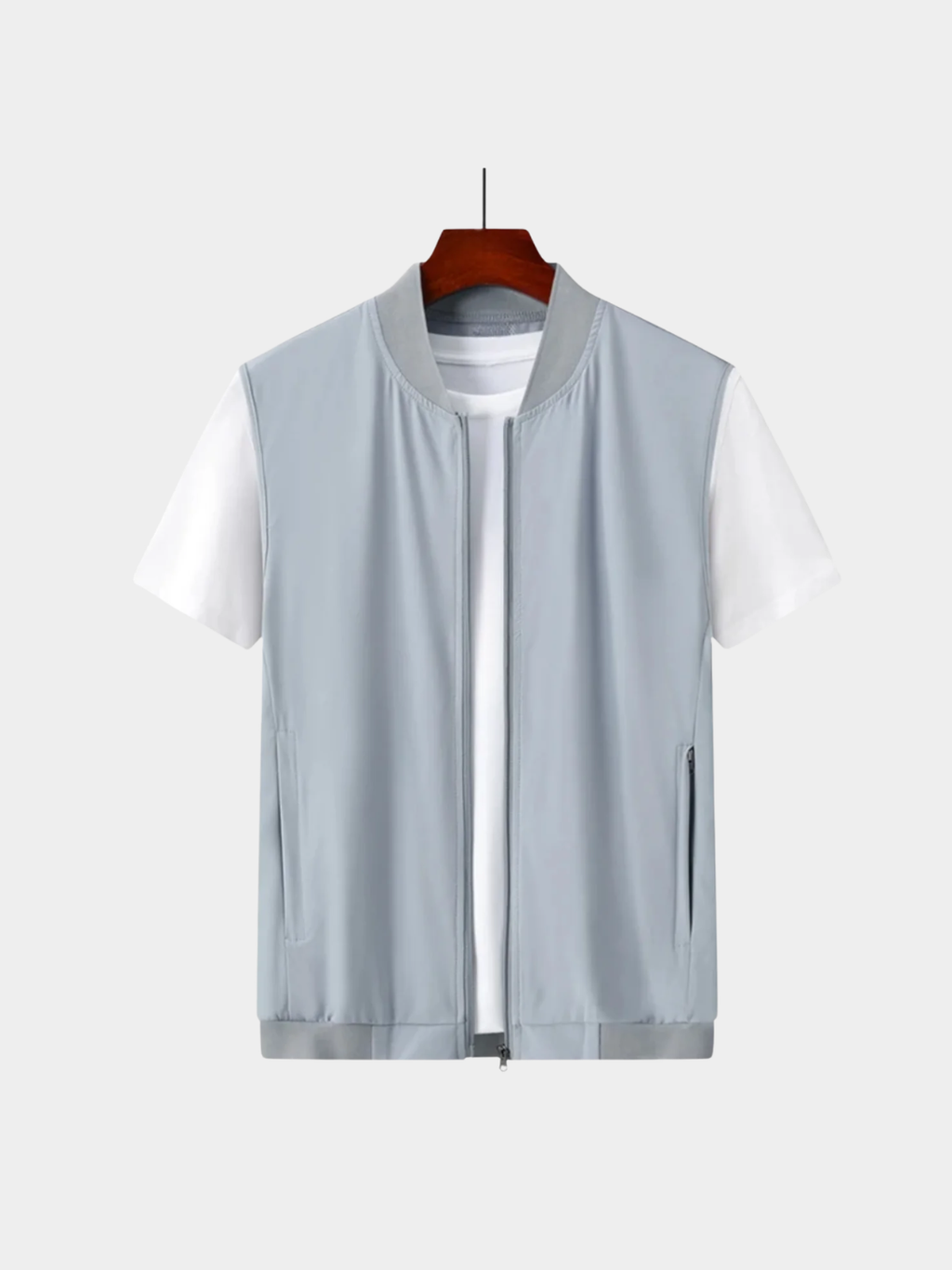Men’s Ultra-Thin Gilet Jacket with Zip Closure