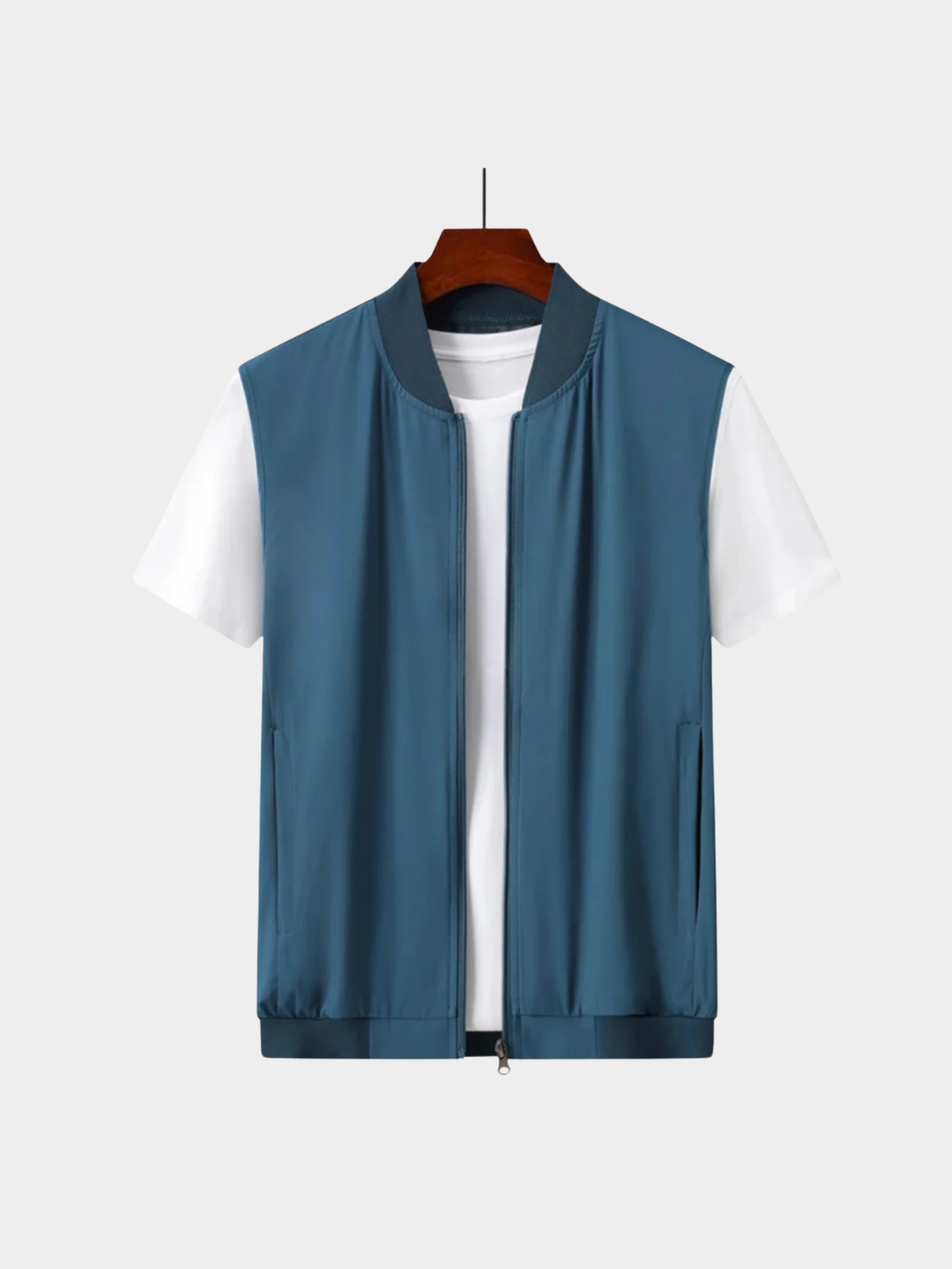 Men’s Ultra-Thin Gilet Jacket with Zip Closure