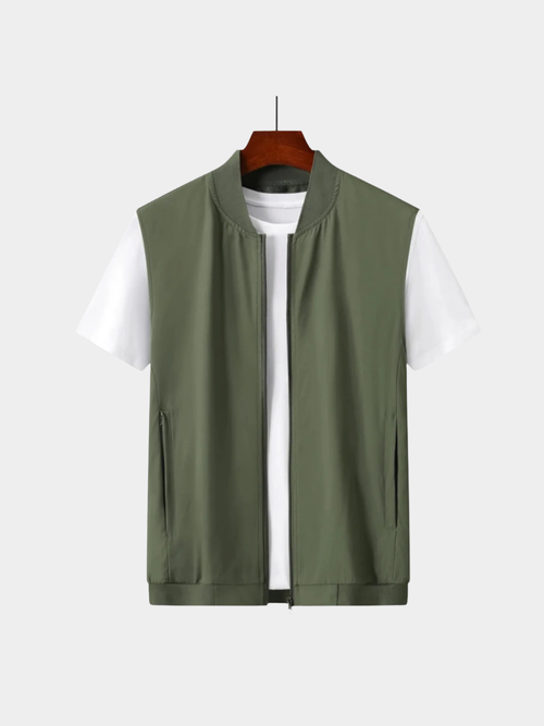 Men’s Ultra-Thin Gilet Jacket with Zip Closure