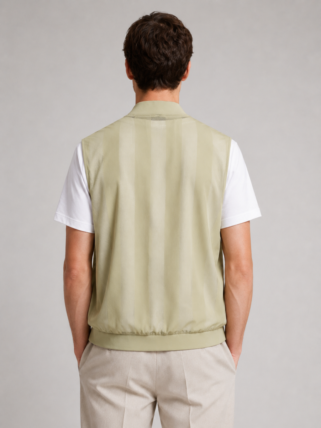 Men’s Ultra-Thin Gilet Jacket with Zip Closure