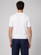 Men’s Knitted Shirt with Ribbed Trim