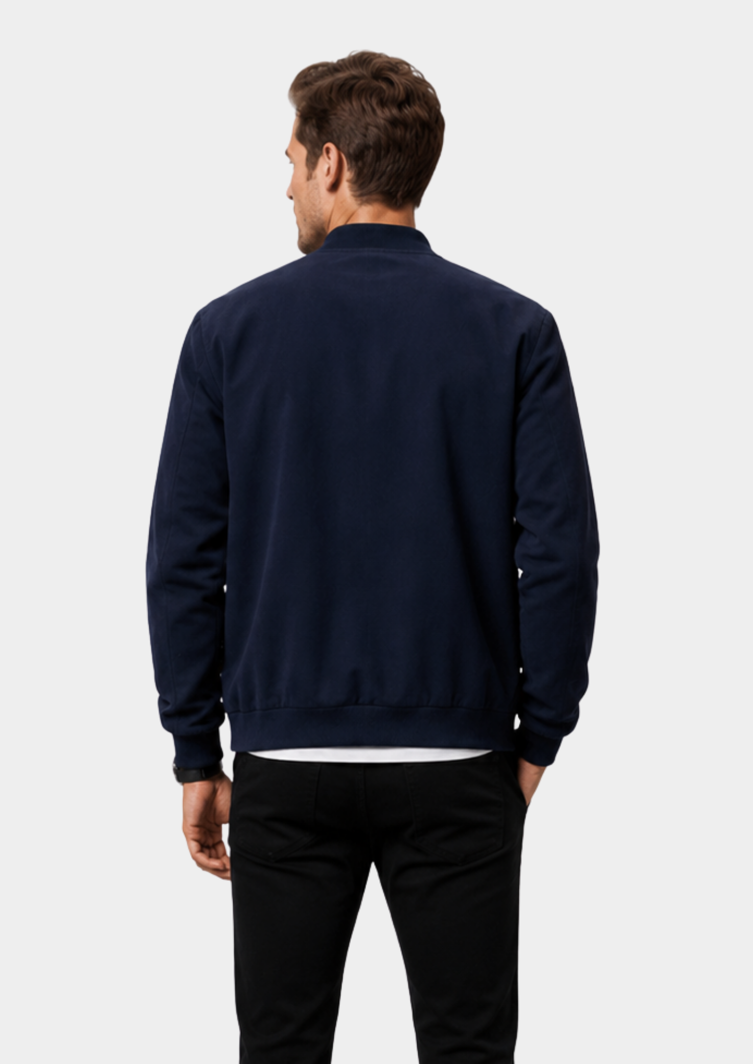 Men’s Bomber Jacket with Zip Front