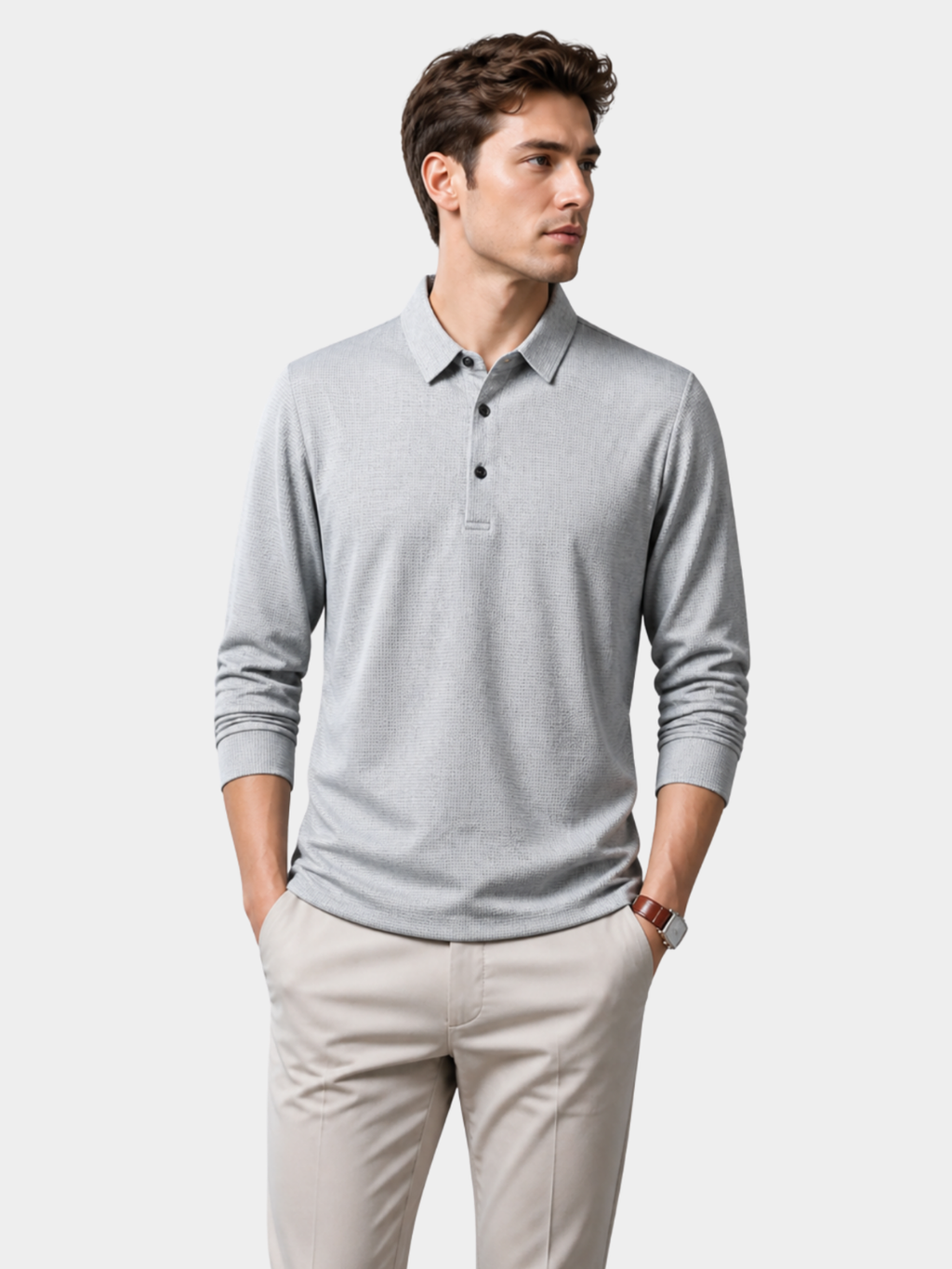 Men’s Long Sleeve Polo Shirt