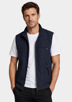 Men’s Gilet Jacket with Zipper and Multiple Pockets