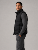 Men’s Quilted Bodywarmer Jacket with Zip Closure and Side Pockets