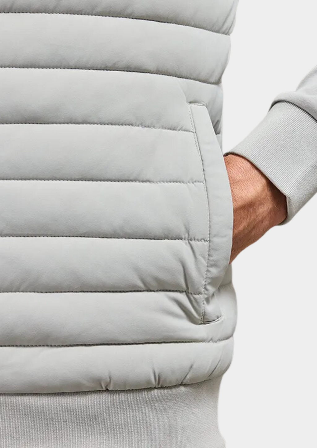 Men’s Zip Jacket with Padded Front Panels