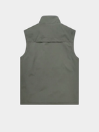 Men’s Utility Gilet Jacket with Stand Collar and Pockets