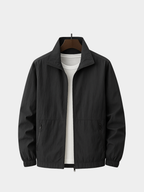Men’s Summer Zip Front Jacket with Stand Collar