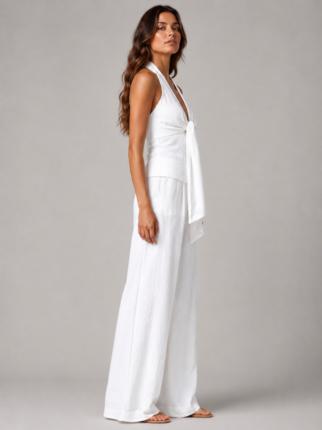 Women’s Halter Two Piece Trouser Set