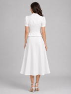 Women’s Blouse and Midi Skirt Set