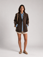 Women’s Button Blazer with Patch Pockets