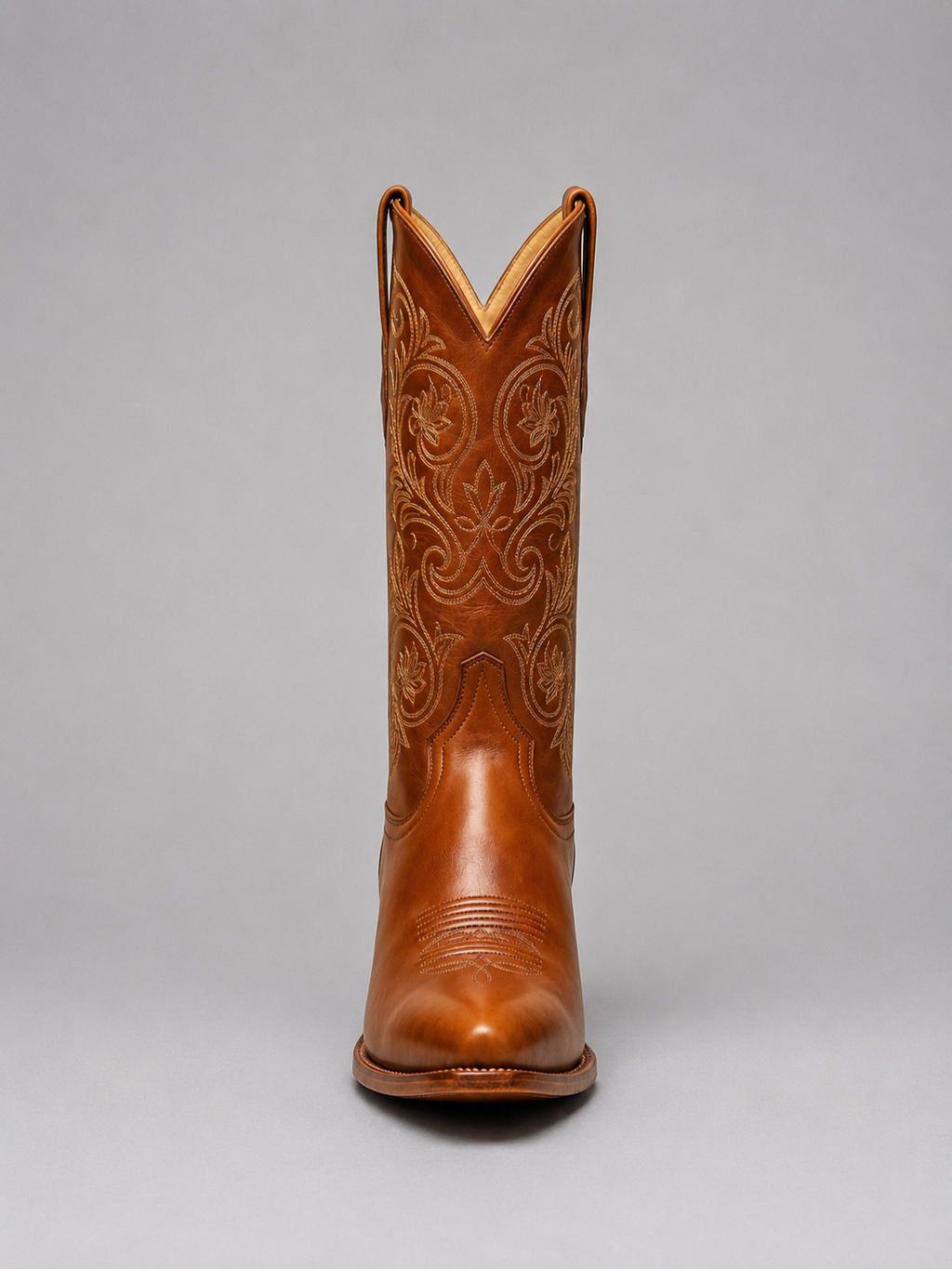 Women’s Cowboy Boots with Embroidered Knee-High Design