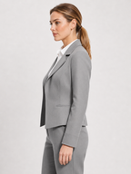 Women’s Cropped Blazer with Lapel Collar