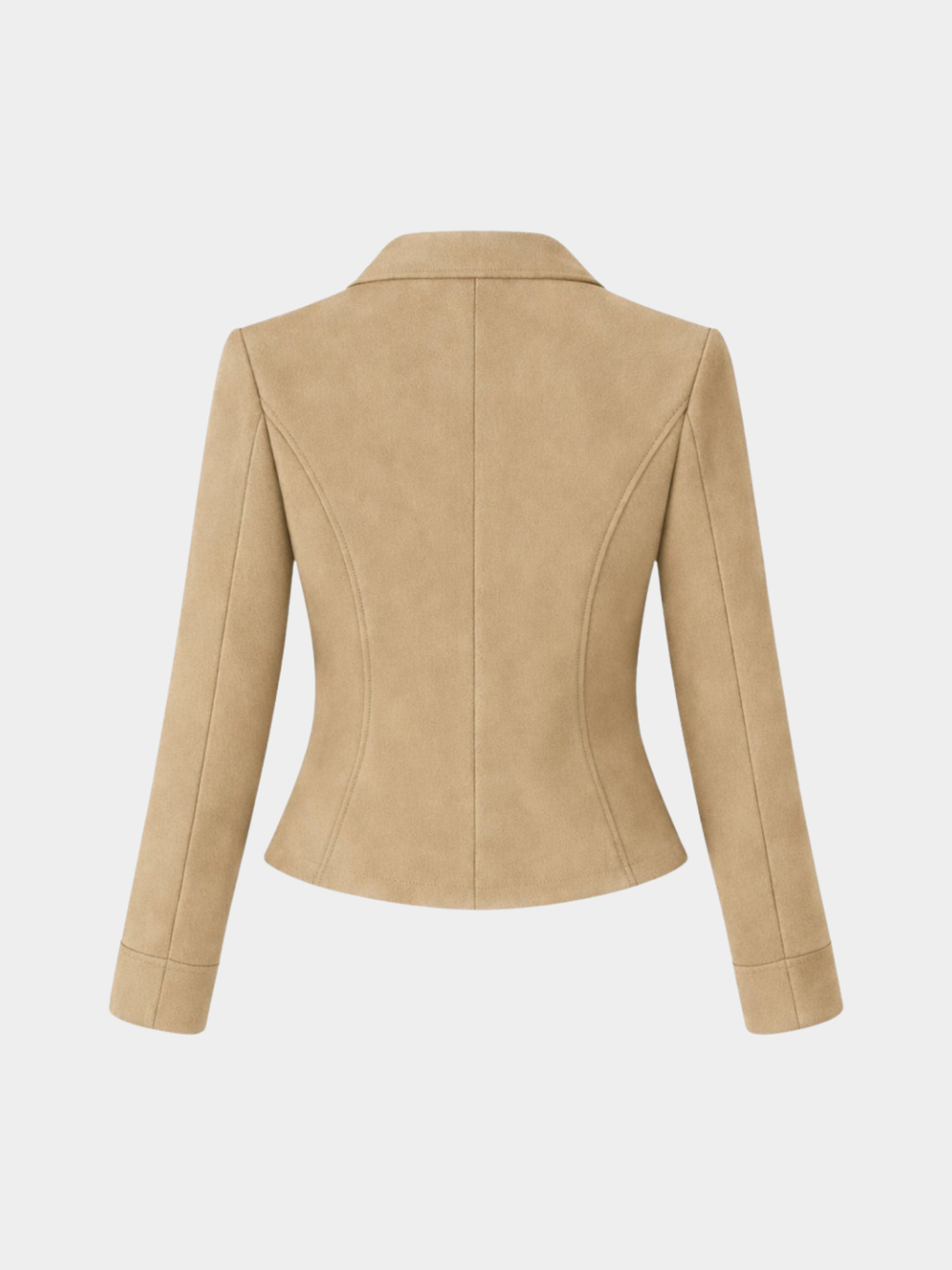 Women’s Cropped Blazer with Lapel Collar
