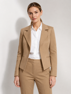 Women’s Cropped Blazer with Lapel Collar