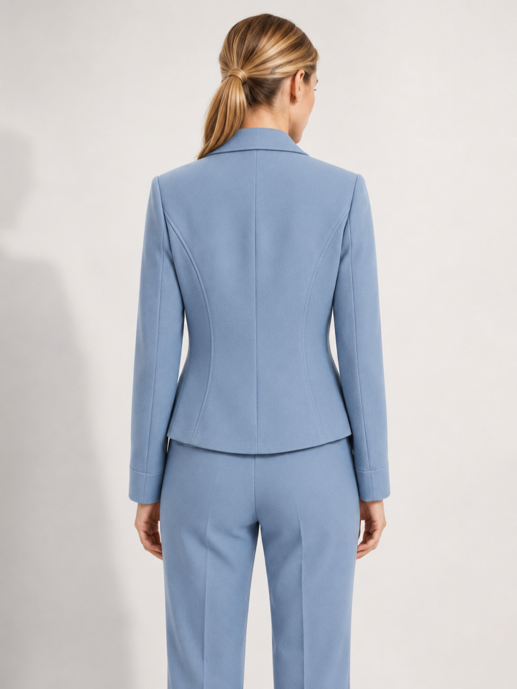 Women’s Cropped Blazer with Lapel Collar