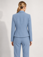 Women’s Cropped Blazer with Lapel Collar