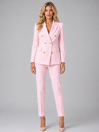 Women’s Double-Breasted Blazer and Trousers Set