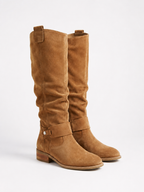 Women’s Knee-High Boots with Low Block Heel