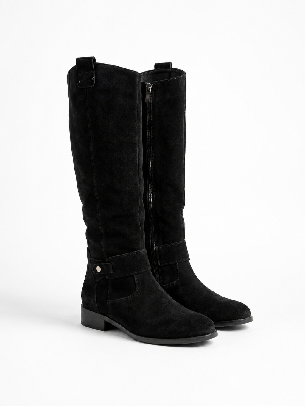 Women’s Knee-High Boots with Low Block Heel