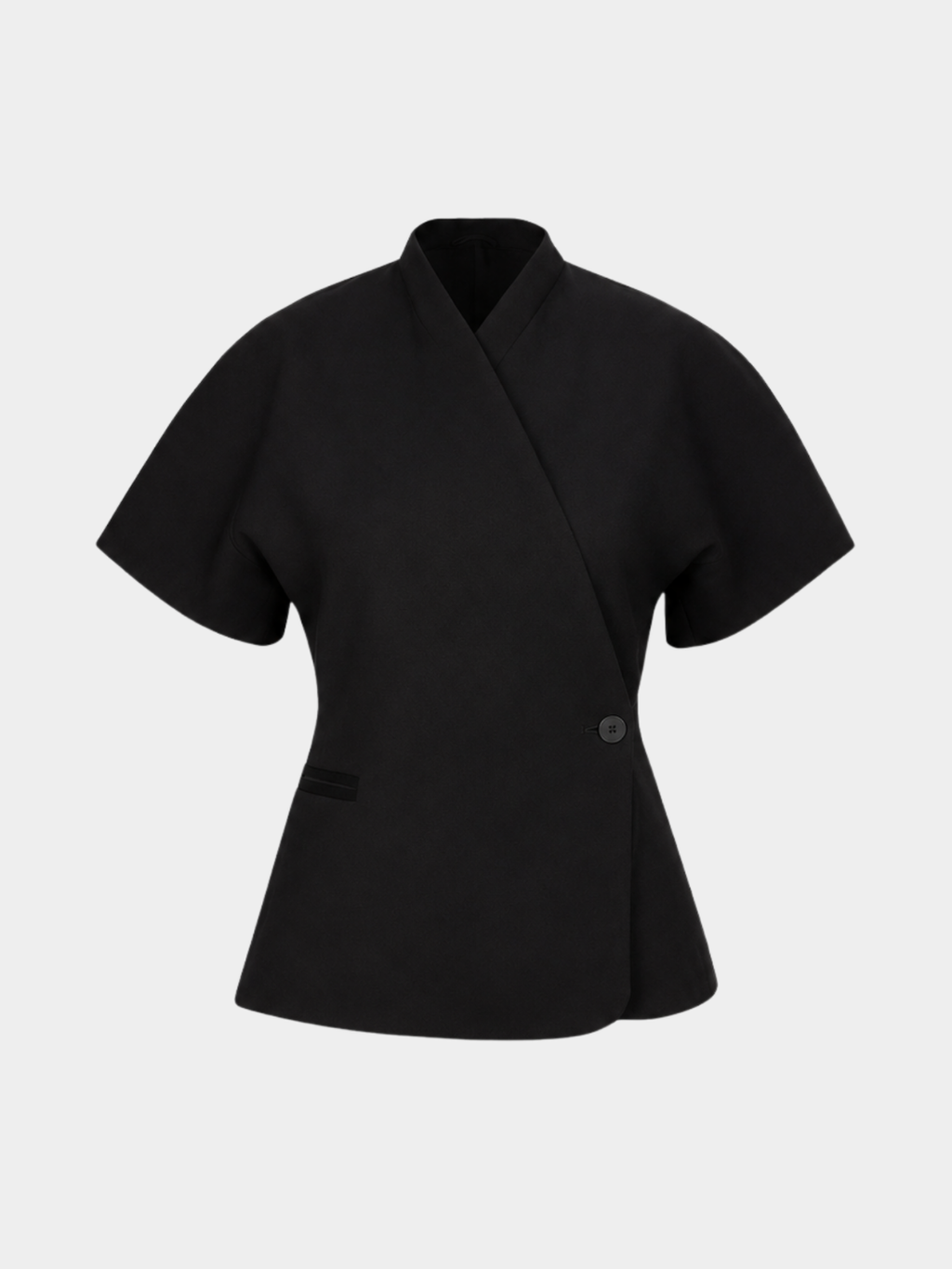 Women’s Short Sleeve Blazer with V-Neck