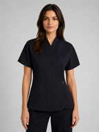 Women’s Short Sleeve Blazer with V-Neck